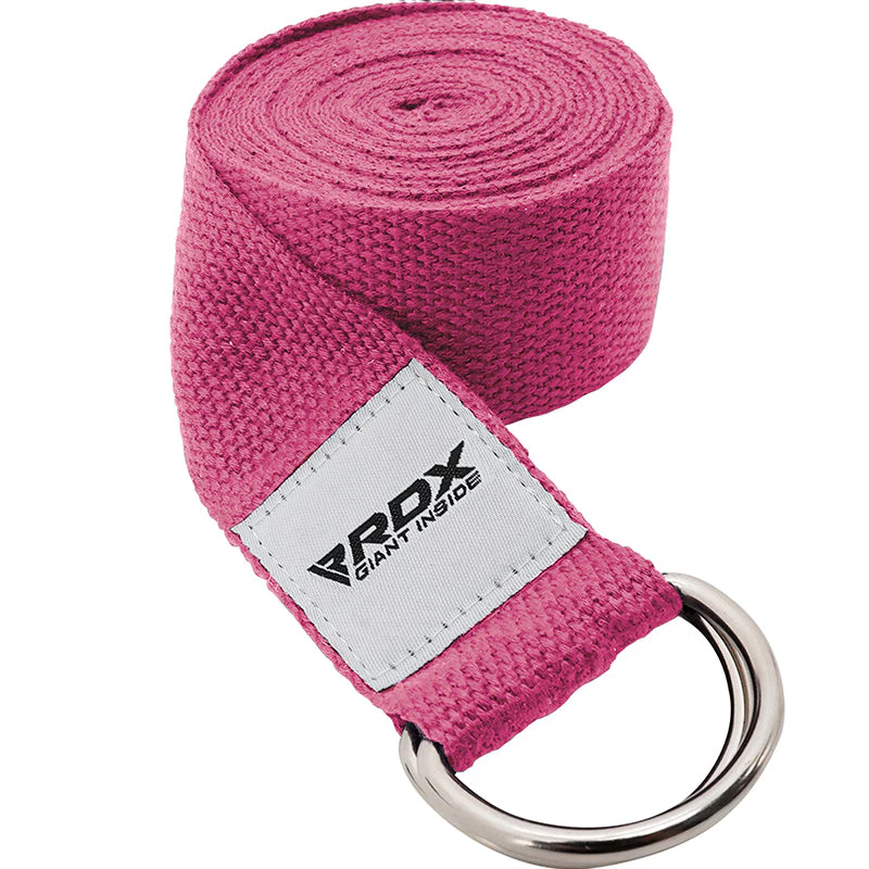 RDX P8 Antiscivolo Cotone Cinghie Yoga In Cotone Antiscivolo Con Fibbia Ad Anello A D In Acciaio Antiruggine - Image 5
