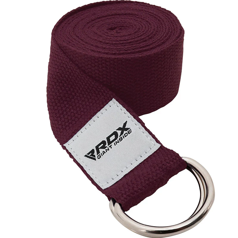 RDX P8 Antiscivolo Cotone Cinghie Yoga In Cotone Antiscivolo Con Fibbia Ad Anello A D In Acciaio Antiruggine - Image 9