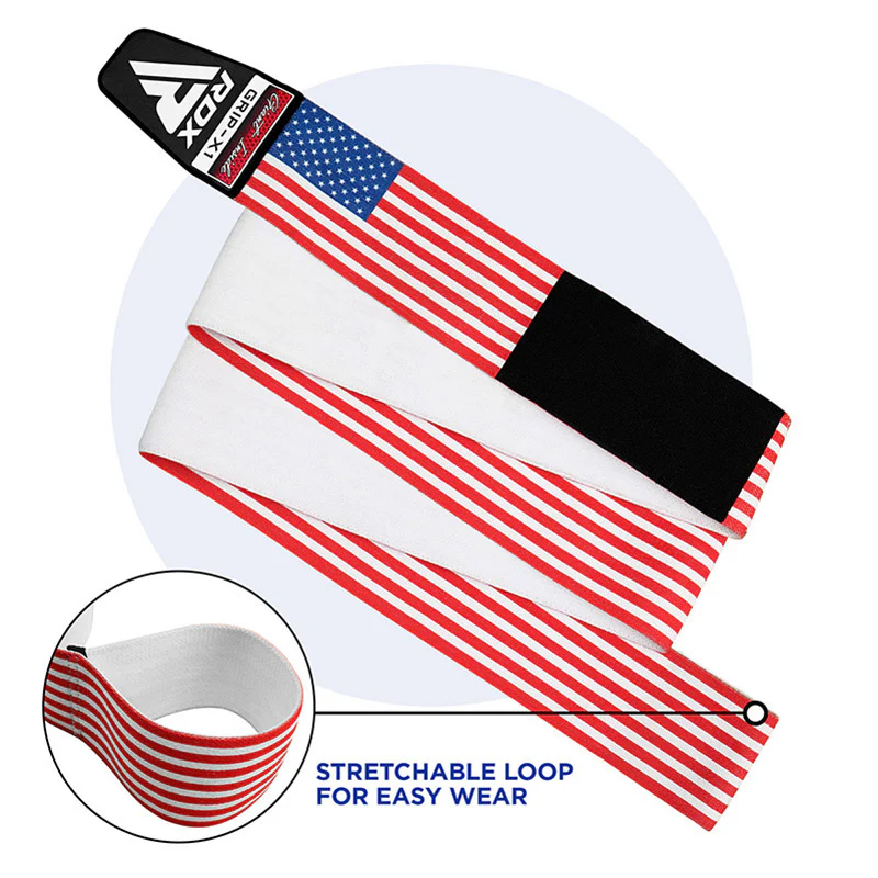 RDX BANDIERA AMERICANA K1 FASCE COMPRESSE ELASTICHE PER IL GINOCCHIO OEKO-TEX® Certificato Standard 100 - Image 4