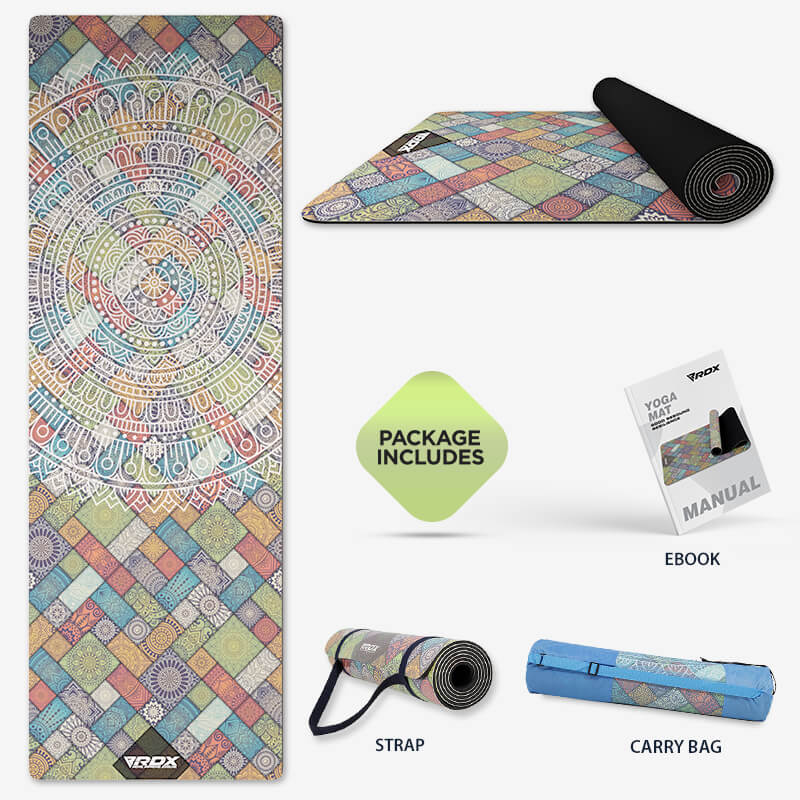 RDX D3 6mm PU Gomma Yoga Mat - Image 2