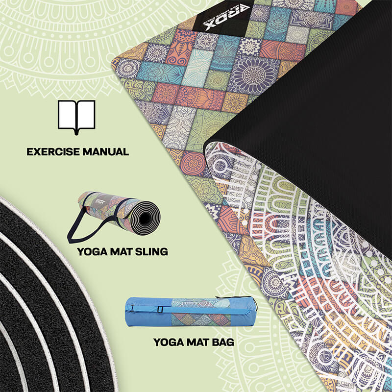 RDX D3 6mm PU Gomma Yoga Mat - Image 5