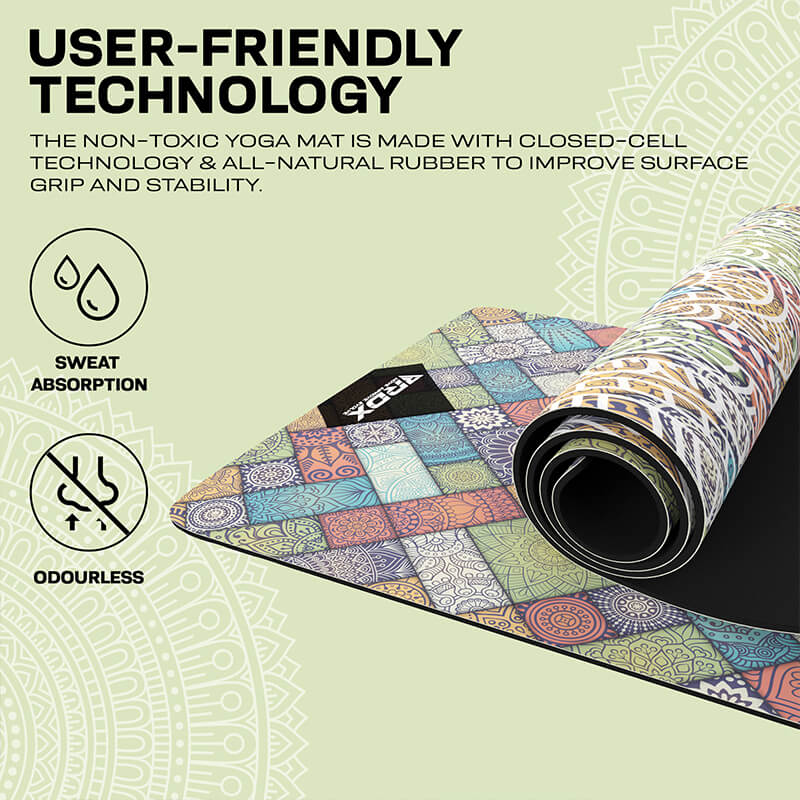 RDX D3 6mm PU Gomma Yoga Mat - Image 8