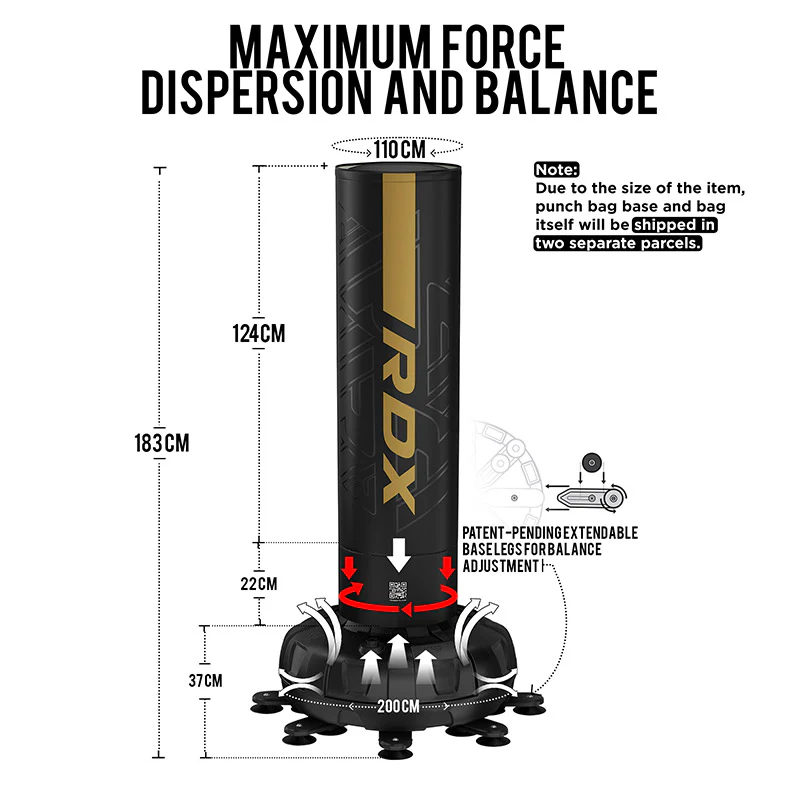 RDX F6 6FT KARA SACCO DA BOXE AUTOPORTANTE CON SET DI GUANTONI - Image 16