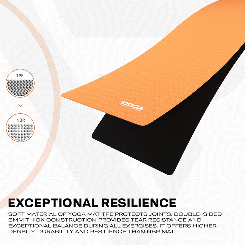 RDX MB 6mm TPE Gomma Yoga Mat - Image 3