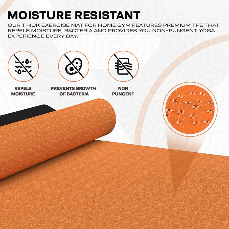 RDX MB 6mm TPE Gomma Yoga Mat - Image 9