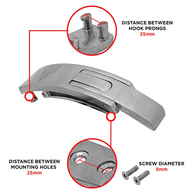 Rdx T1 Cintura Per Il Sollevamento Pesi Fibbia In Acciaio Inox - Image 2