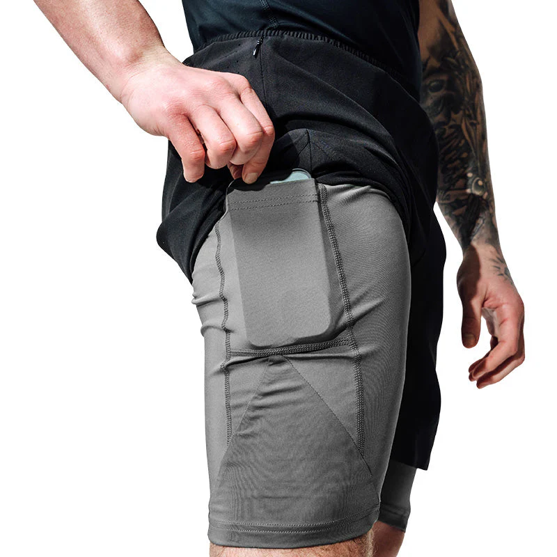T16 Pantaloncini da MMA a compressione 2 in 1  - Image 5