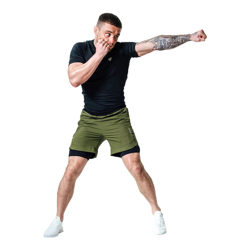 T16 Pantaloncini da MMA a compressione 2 in 1  - Image 8