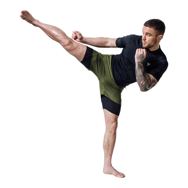 T16 Pantaloncini da MMA a compressione 2 in 1  - Image 9